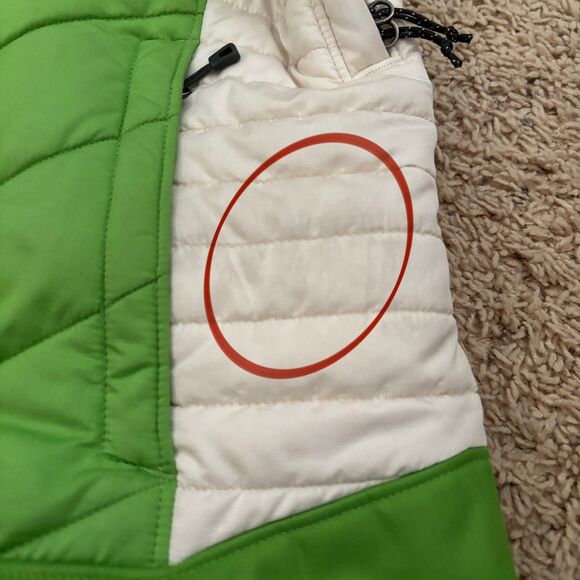 Patagonia Jacket Womens Size Medium Green White Rubicon Rider - Picture 9 of 10
